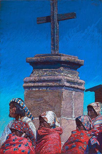 bill-Baker-Court-Yard-Cross-36x24