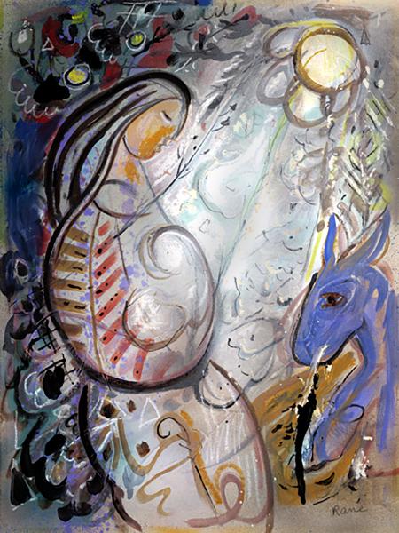 Bill_Rane,Mayan_Madonna,oil_on_canvas,_22.5x16.5