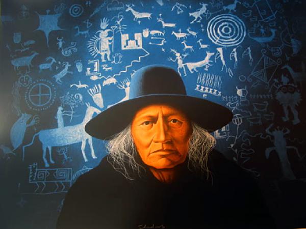 Frank-Howell,-Shadows,-lithograph