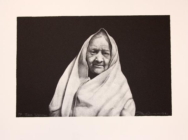 Frank-Howell,-Taos-Woman,-lithograph