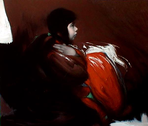 Jose_Luis_Canencia,The_Merchant,_23x27,_oil_on_canvas