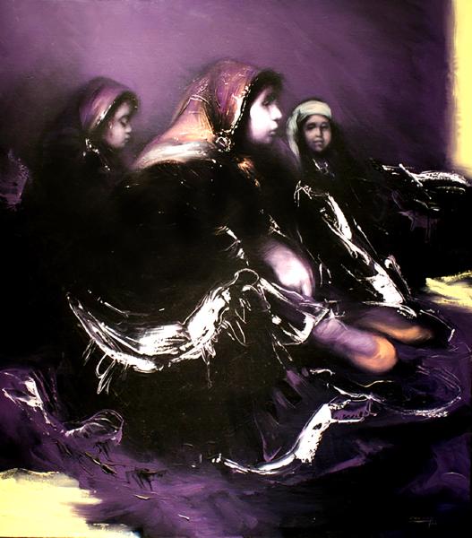 Jose_Luis_Canencia,_Gathering,_28x31,_oil_on_canvas_12_-_Copy