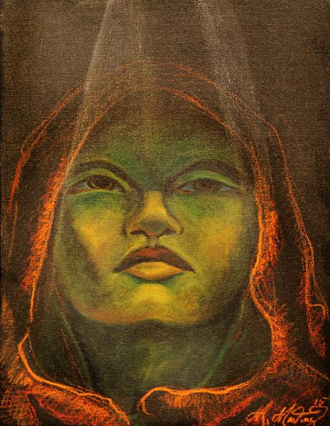 Miguel-Martinez,-Heavenly-Light,-18-x-14,-oil-on-canvas