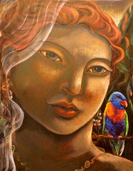 Miguel_Martinez,_Tropical_Breeze,_oil_pastel_on_canvas,_40x30